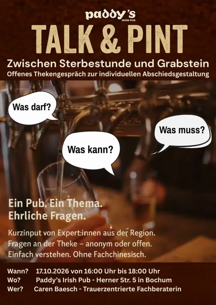Bochum: Gratis-Talk „Zwischen Sterbestunde und Grabstein“