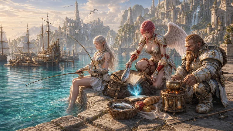 Konzeptbild 3 des Lineage2AI-KI-MMORPG