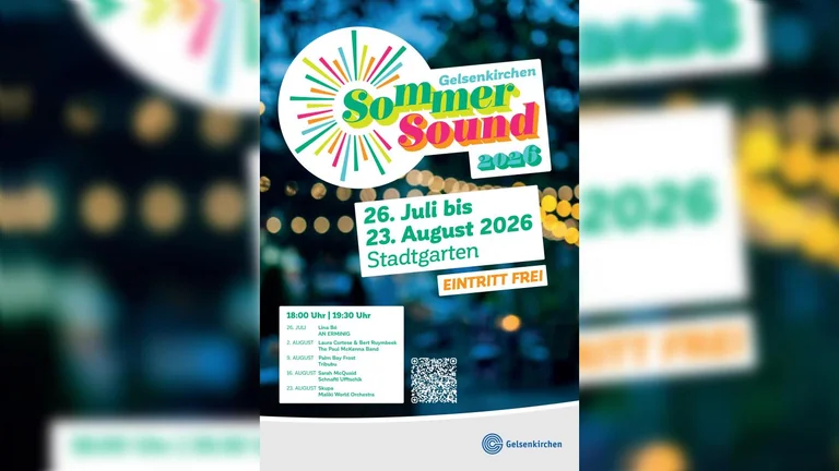SommerSound in Gelsenkirchen: Fünf Sonntage bis 23. August